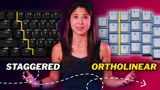staggered vs ortholinear keyboards
