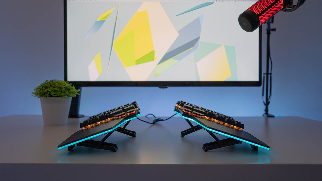 Dygma Raise keyboard tenting kit