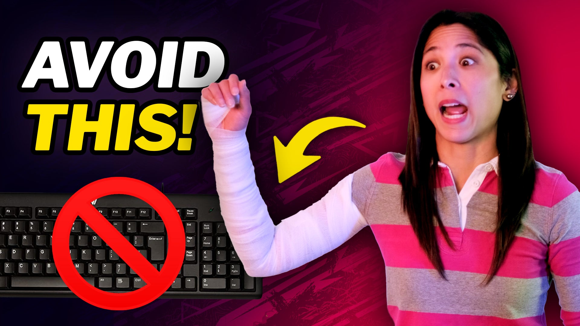 Computer Keyboard Typing Fingers
