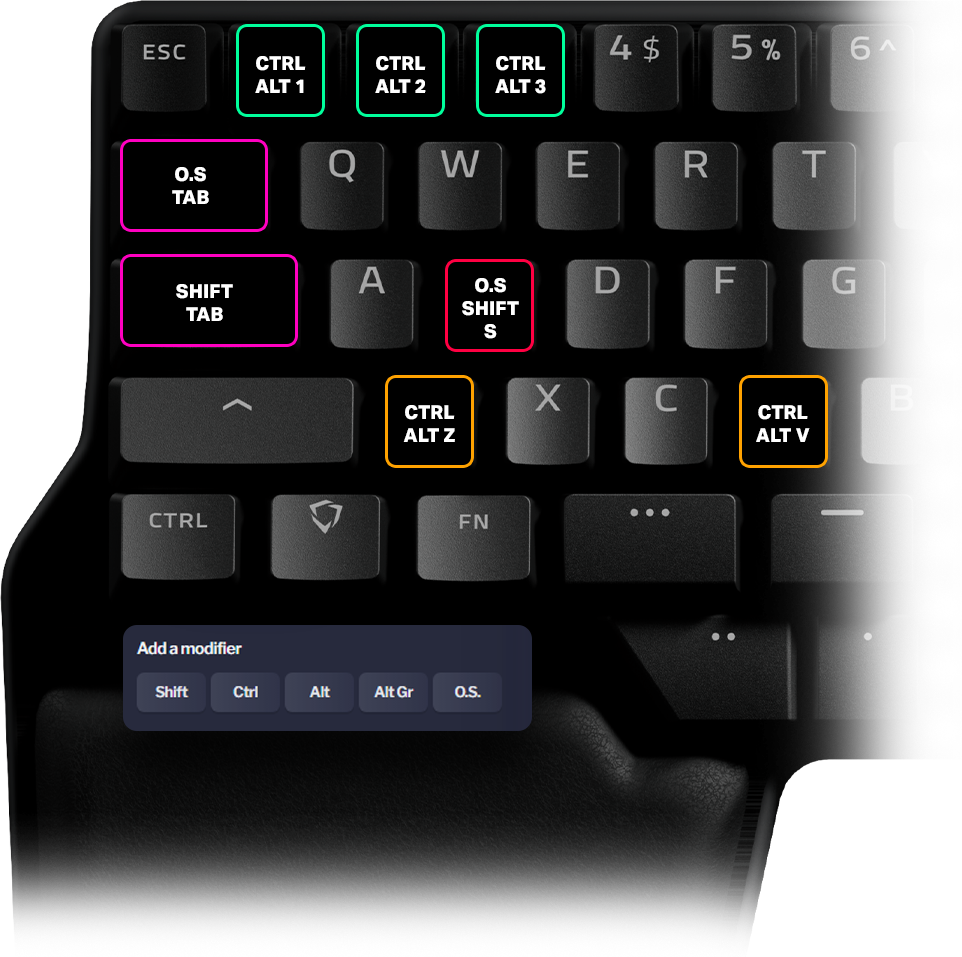 Bazecor Combo Keys functionality