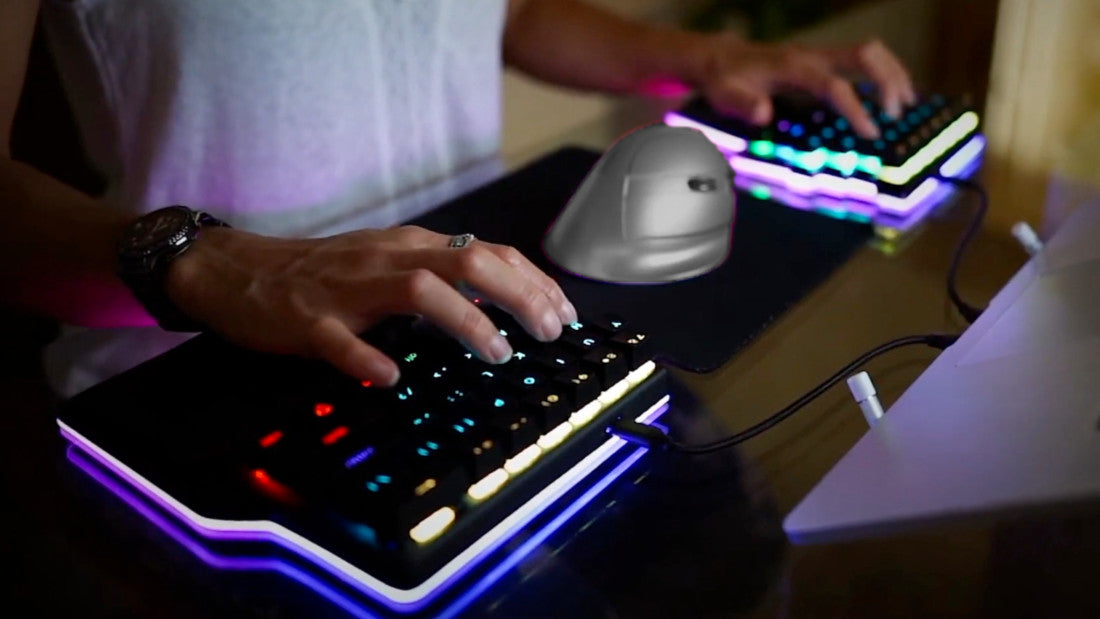 Load video: Why are ergonomic keyboards split